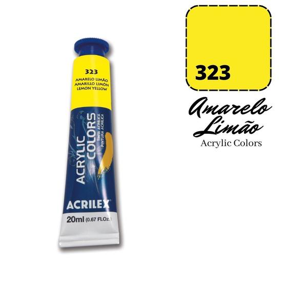 Imagem de Tinta Acrylic Colors Acrilex 20ml 323 Amarelo Limão