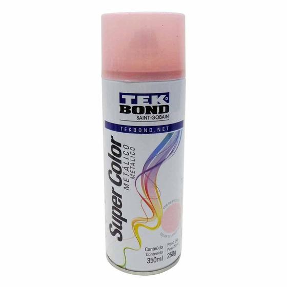 Imagem de Tinta aerossol rosa millennial metalico 350ml  / un / tek bond