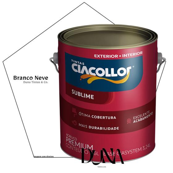 Imagem de Tinta Antimofo CiaCollor Sublime Fosco 3,2L Branco Neve