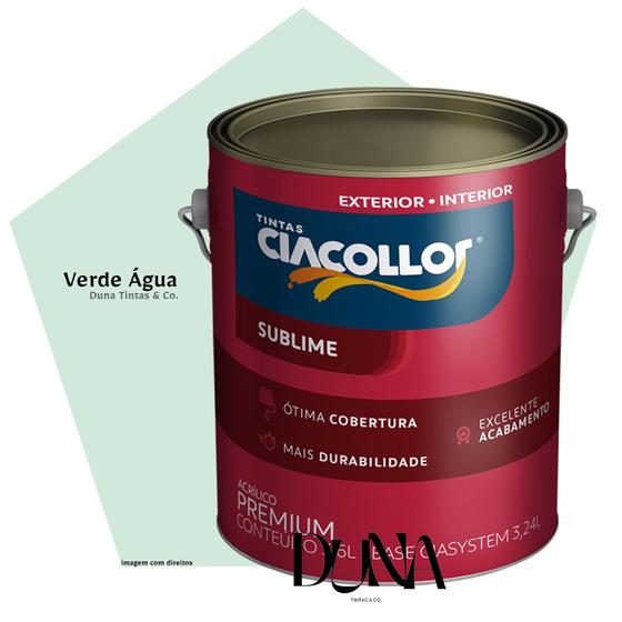 Imagem de Tinta Antimofo CiaCollor Sublime Fosco 3,2L Verde Água