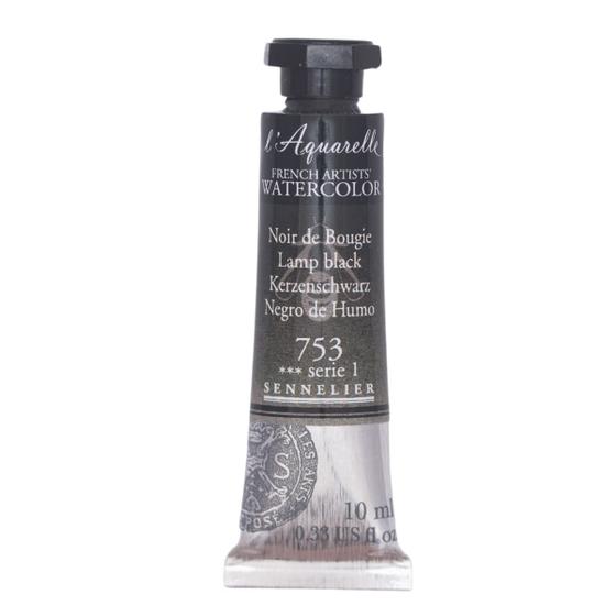 Imagem de Tinta Aquarela Sennelier Extra Fine 10ml S1 753 Lamp Black