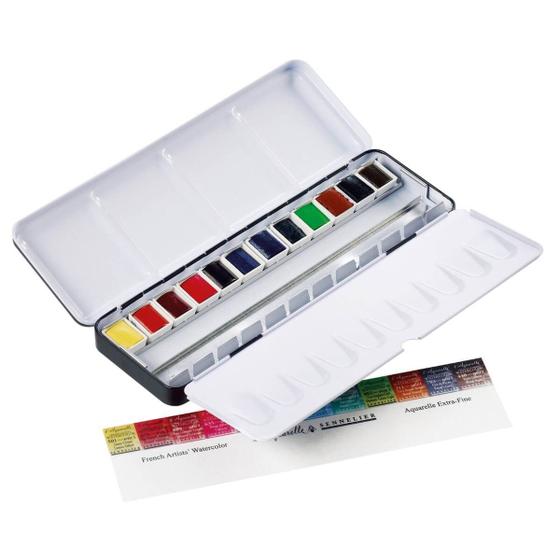 Imagem de Tinta Aquarela Sennelier L'Aquarelle Extra Fine 12 Cores