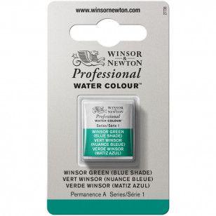 Imagem de Tinta Aquarela Winsor & Newton Profissional Pastilha S1 719 Winsor Green (Blue Shade)