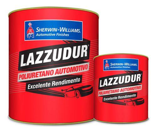 Imagem de Tinta Automotiva Amarelo Ouro 1900 PU 675ml Lazzudur com Catalisador