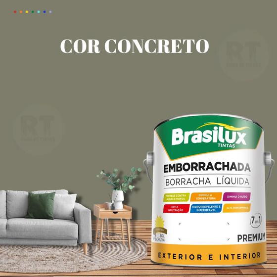 Imagem de Tinta Borracha Líquida Cinza 3.2l Premium Brasilux