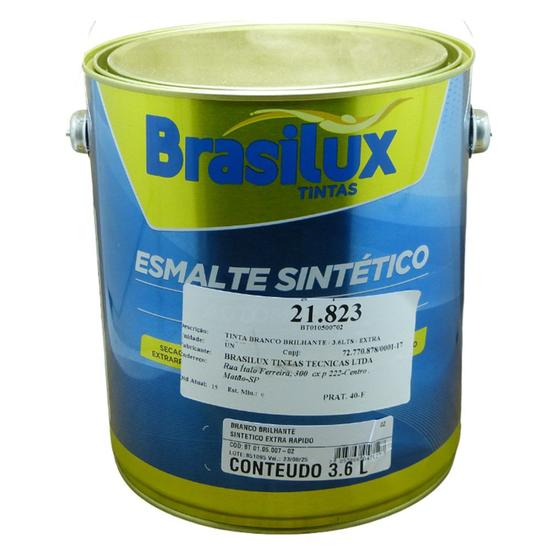 Imagem de Tinta Branca Brasilux Brilhante 3.6L Extra Rápido