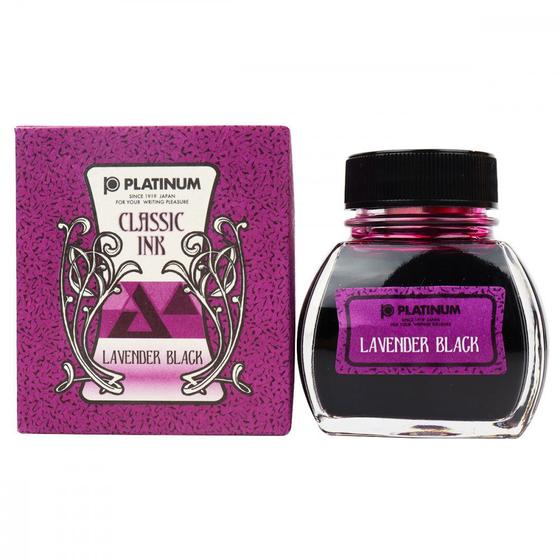 Imagem de Tinta Caneta Tinteiro Platinum Classic 60ml Lavender Black