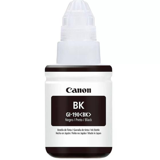 Imagem de Tinta Canon GI-190BK GI-190 GI190 Preta Original para Pixma Maxx  Refil de 135ml