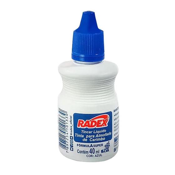 Imagem de Tinta Carimbo 40ML Azul Asuper Radex