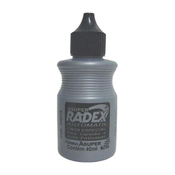 Imagem de Tinta carimbo automático preto 40ml Radex