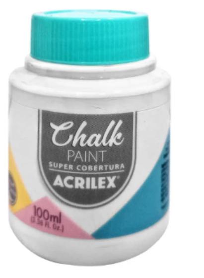 Imagem de Tinta Chalk Paint 100ml Branco 519 Acrilex