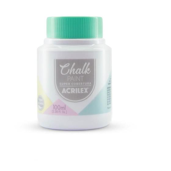 Imagem de Tinta Chalk Paint Branco Polar 100Ml Acrilex Cx.C/03