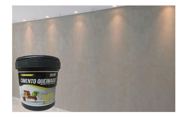 Tinta Cimento Queimado Acrílica Fácil Aplicação e Qualidade 5kgs - Tech ...