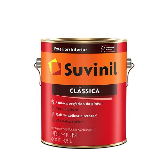 Tinta Clássica Premium 3.6L Areia - Suvinil - 53362823 - Unitário Menor preço em Tinta Clássica Premium 3.6L Areia - Suvinil - 53362823 - Unitário