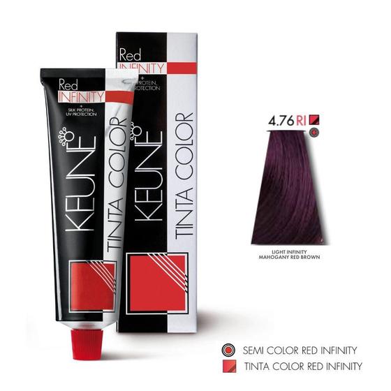 Imagem de Tinta Color Keune 4.76 RI Infinity Mahogany Red Brown 60ml