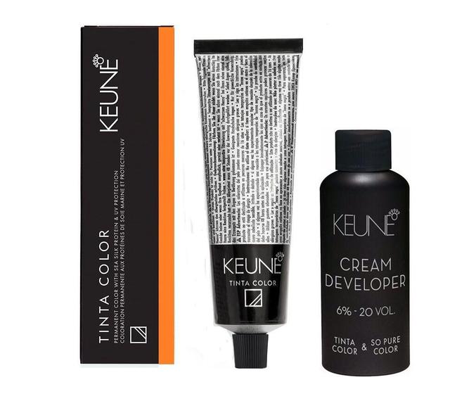 Imagem de Tinta Coloração Keune 7.44 + Developer 20vol