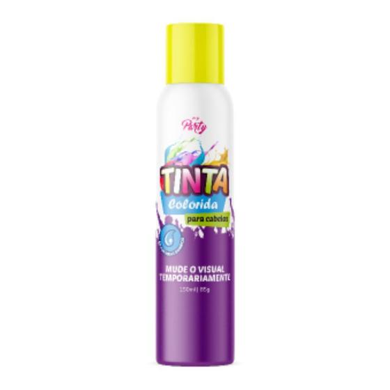 Imagem de Tinta Colorida em Spray Amarelo Brasil 150ml  My Party - Aeroflex