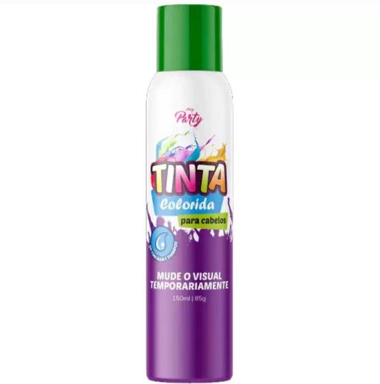 Imagem de Tinta colorida para cabelos 150ml 85g my party variação verde neon