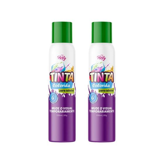 Imagem de Tinta Colorida Temporaria Aeroflex Verde Neon 150ml - 2un