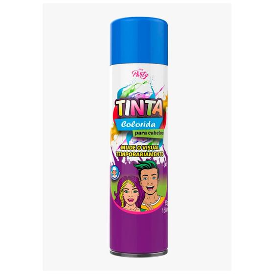 Imagem de Tinta Colorida Temporária para Cabelos My Party Azul 150ml