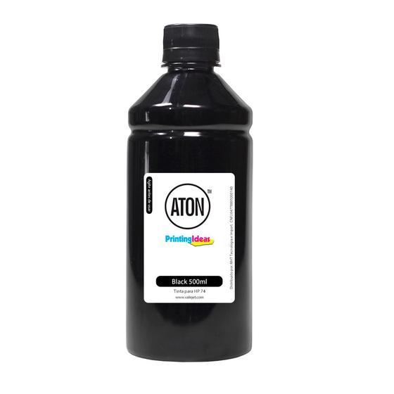 Imagem de Tinta compatível  74 Black 500ml Pigmentada Aton