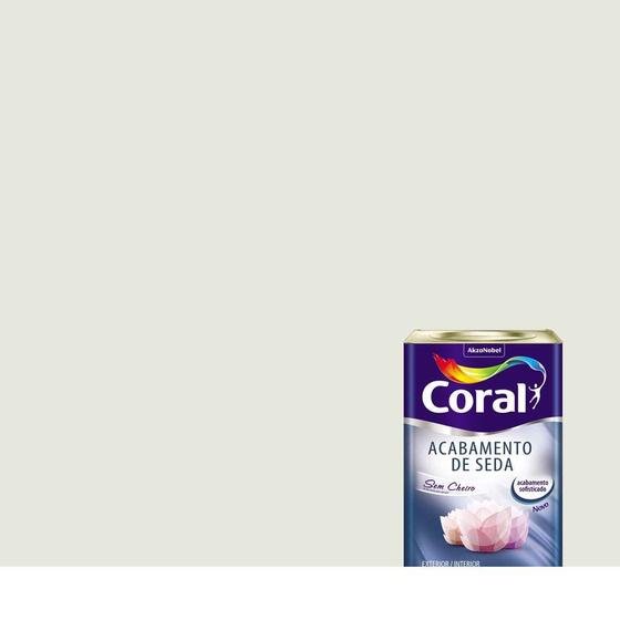 Tinta Coral Acrílica Premium Acetinada Branco Gelo 18 Litros Menor preço em Tinta Coral Acrílica Premium Acetinada Branco Gelo 18 Litros