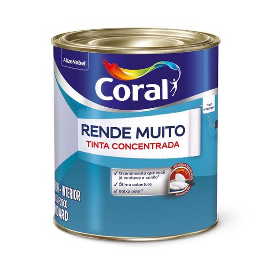 Imagem de Tinta Coral Rende Muito Cor Branco 900ml