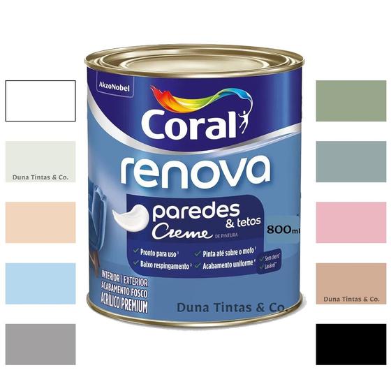 Imagem de Tinta Coral Renova Paredes e Tetos 800ml