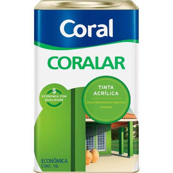 Imagem de Tinta coralar acr branco 18lt