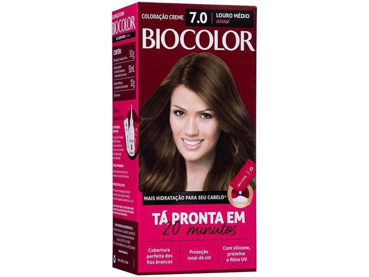 Tinta de Cabelo Biocolor Louro Arraso 7.0 - 100ml - Tinta de Cabelo ...