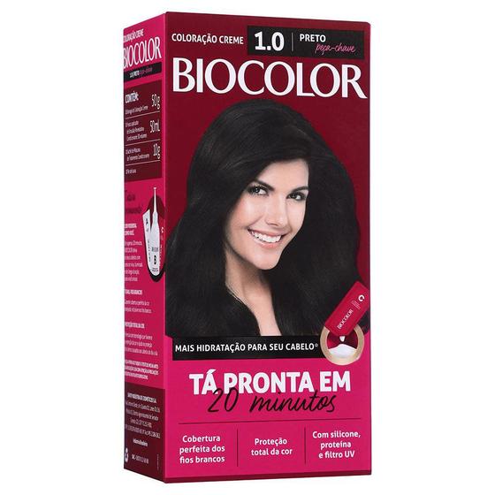 Imagem de Tinta de Cabelo Biocolor Mini Kit Preto Fundamental 1.0