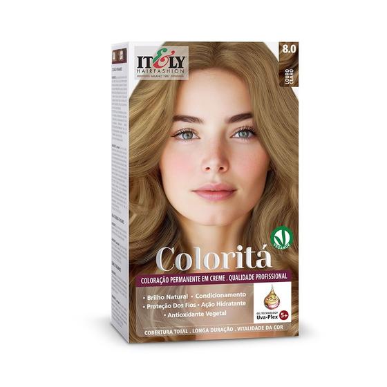 Imagem de Tinta de Cabelo Coloritá Itely Louro Claro 8.0