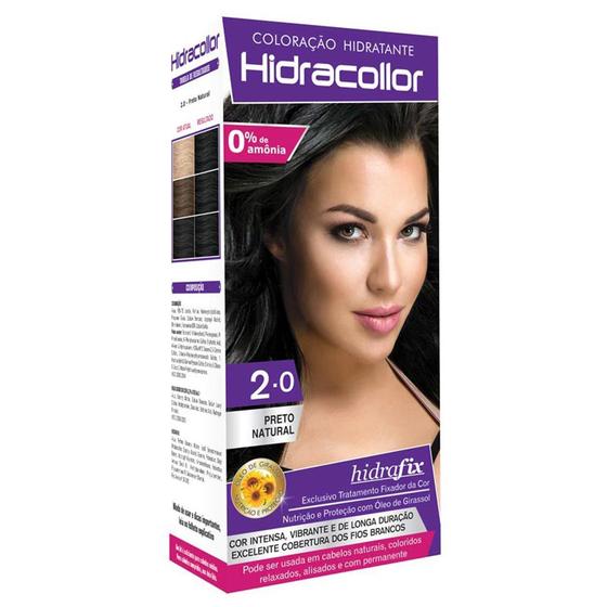 Imagem de Tinta de Cabelo Hidracollor 2.0 Preto Natural 100ml