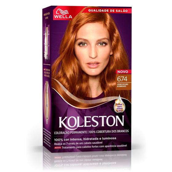 Imagem de Tinta de Cabelo Koleston Chocolate Acobreado 674