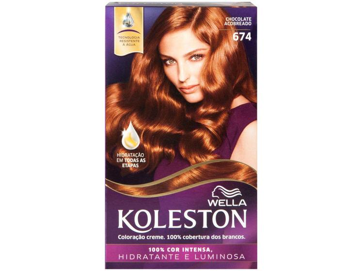 Imagem de Tinta de Cabelo Koleston Chocolate Acobreado - 674