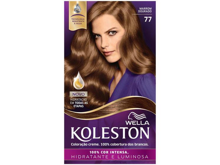 Imagem de Tinta de Cabelo Koleston Marrom Dourado 77