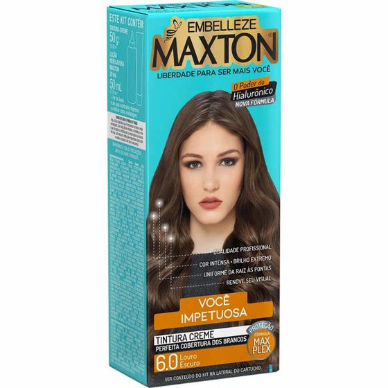 Imagem de Tinta de Cabelo Maxton Embelleze Tintura Cremosa Kit CompletoVáriasCores