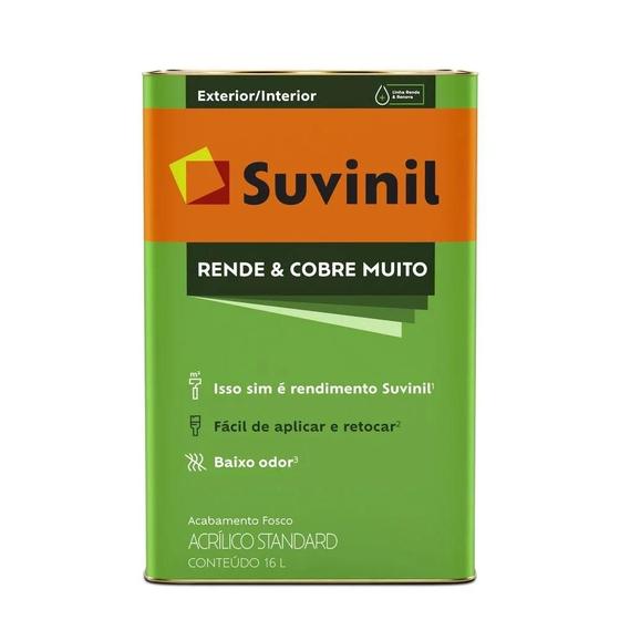 Imagem de Tinta de Parede Rende&cobre Muito Cromio 16L Suvinil 