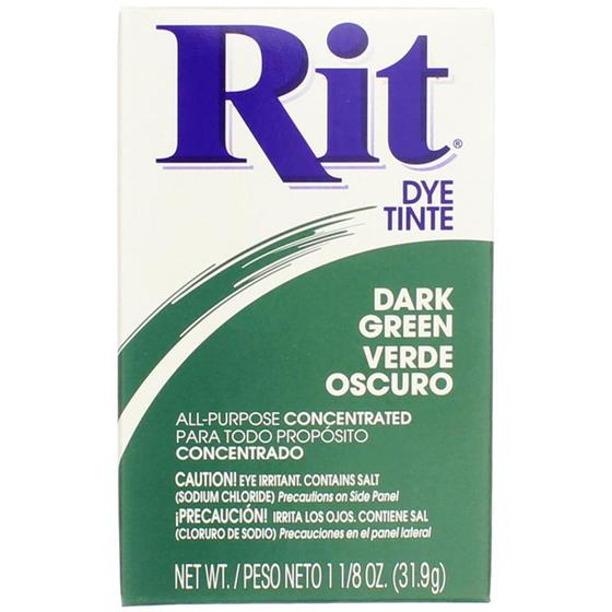 Imagem de Tinta de tecido Rit Dye Powder Verde Escuro 85g - 6 itens/pedido