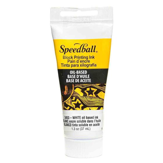 Tinta De Xilogravura Speedball Base Óleo 3453 White 37Ml Tinta para