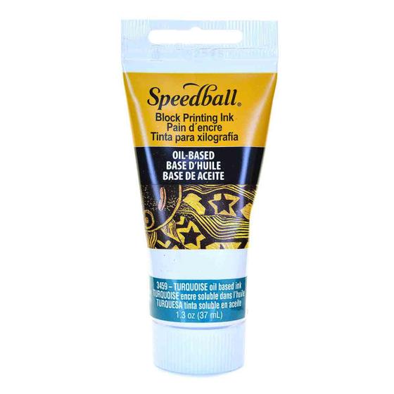 Imagem de Tinta de Xilogravura SpeedBall Base Oleo 3459 Turquoise 37ml