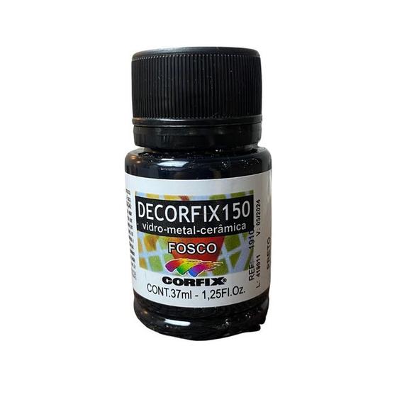 Imagem de Tinta Decorfix 150 Fosco 37ml 321 Preto Corfix