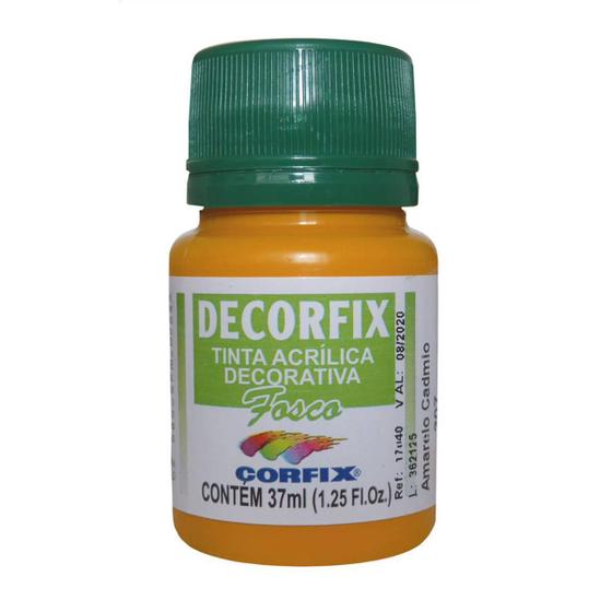 Imagem de Tinta Decorfix Fosca 307 Amarelo Cadmio 37Ml