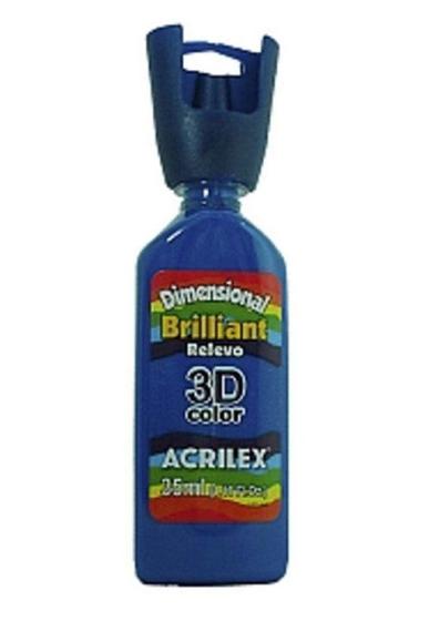 Tinta Dimensional Brilhante 35ml - 501 Azul Turqueza Acrilex Menor preço em Tinta Dimensional Brilhante 35ml - 501 Azul Turqueza Acrilex