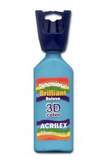 Tinta Dimensional Brilhante 35ml - 503 Azul Celeste Acrilex Menor preço em Tinta Dimensional Brilhante 35ml - 503 Azul Celeste Acrilex