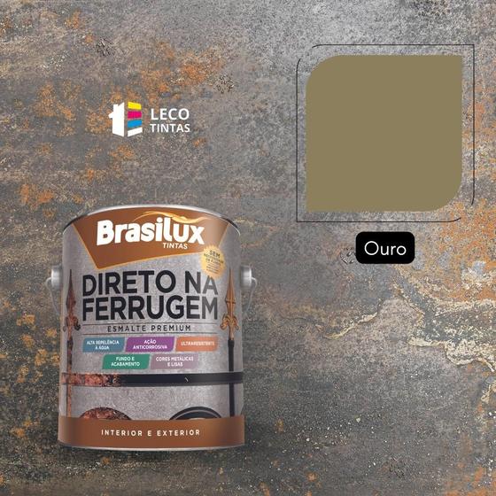 Tinta Direto na Ferrugem 3,6L Brasilux - Cores Menor preço em Tinta Direto na Ferrugem 3,6L Brasilux - Cores