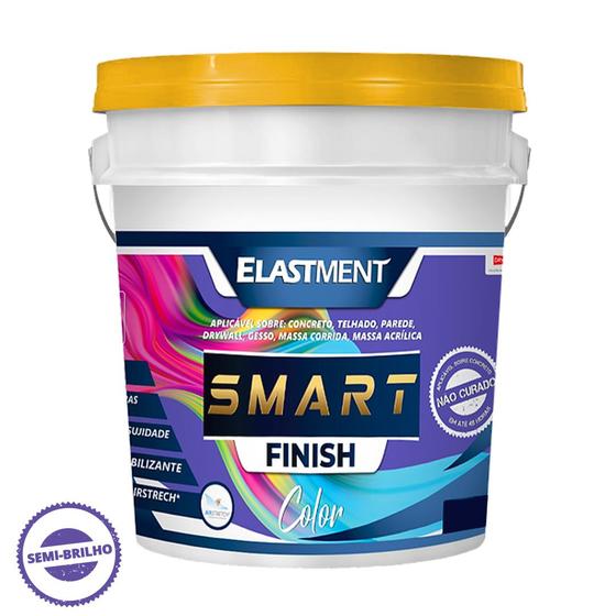 Imagem de Tinta Elástica Atóxica Resistente a Umidade Smart Color Semi Brilho 18L Branco