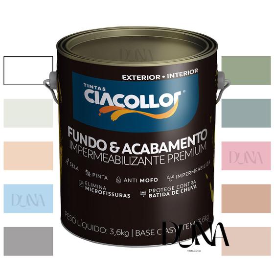 Imagem de Tinta Emborrachada Fundo e Acabamento Ciaflex 3,6kg