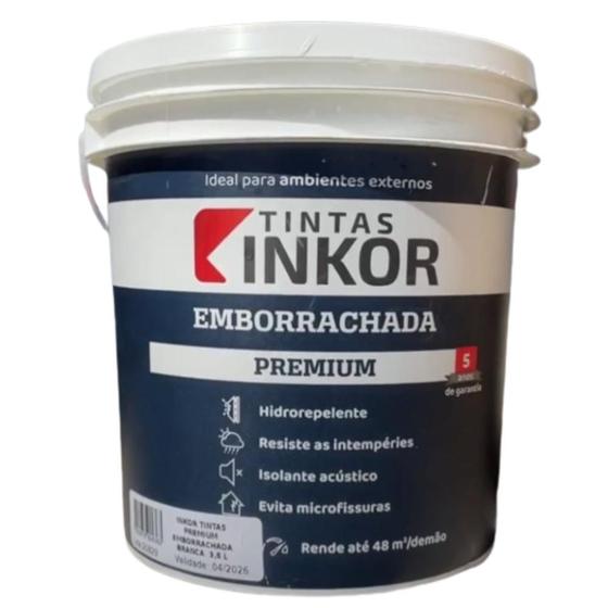 Imagem de Tinta Emborrachada Premium Branca 3,6L Inkor