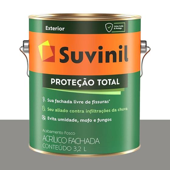 Imagem de Tinta Emborrachada Suvinil Ânfora de Prata 3,2 L